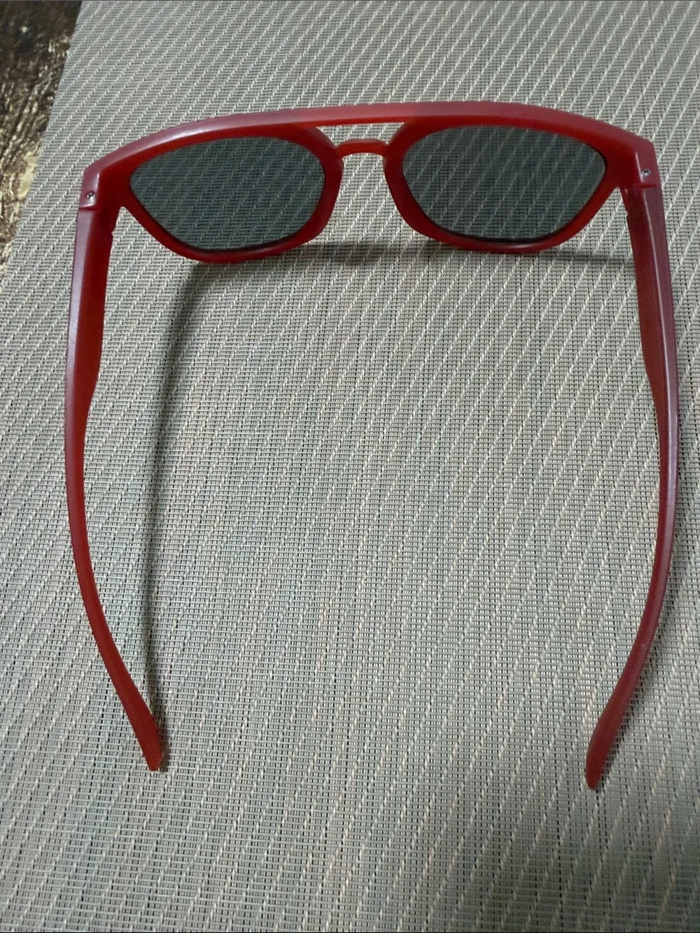 Red Sunglasses with Dark Lenses aviator vibes unisex